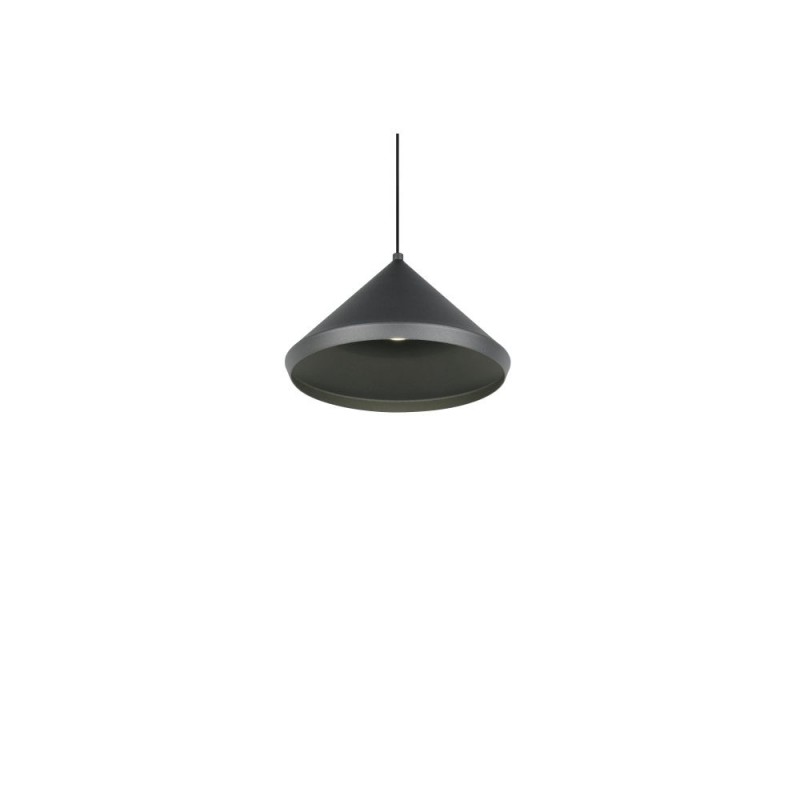 Trio-336210132 - Laguna - Matt Black CCT Pendant ∅ 18 cm