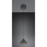 Laguna - Matt Black CCT Pendant ∅ 18 cm