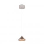 Laguna - Warm Grey CCT Pendant with Coffee Shade ∅ 18 cm
