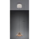 Trio-336210165 - Laguna - Warm Grey CCT Pendant with Coffee Shade ∅ 18 cm