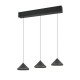 Trio-336210332 - Laguna - Matt Black 3 Light CCT over Island Fitting