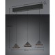 Trio-336210332 - Laguna - Matt Black 3 Light CCT over Island Fitting