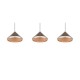 Trio-336210365 - Laguna - Warm Grey 3 Light CCT over Island Fitting with Coffee Shade