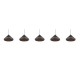 Trio-336210532 - Laguna - Matt Black 5 Light CCT over Island Fitting