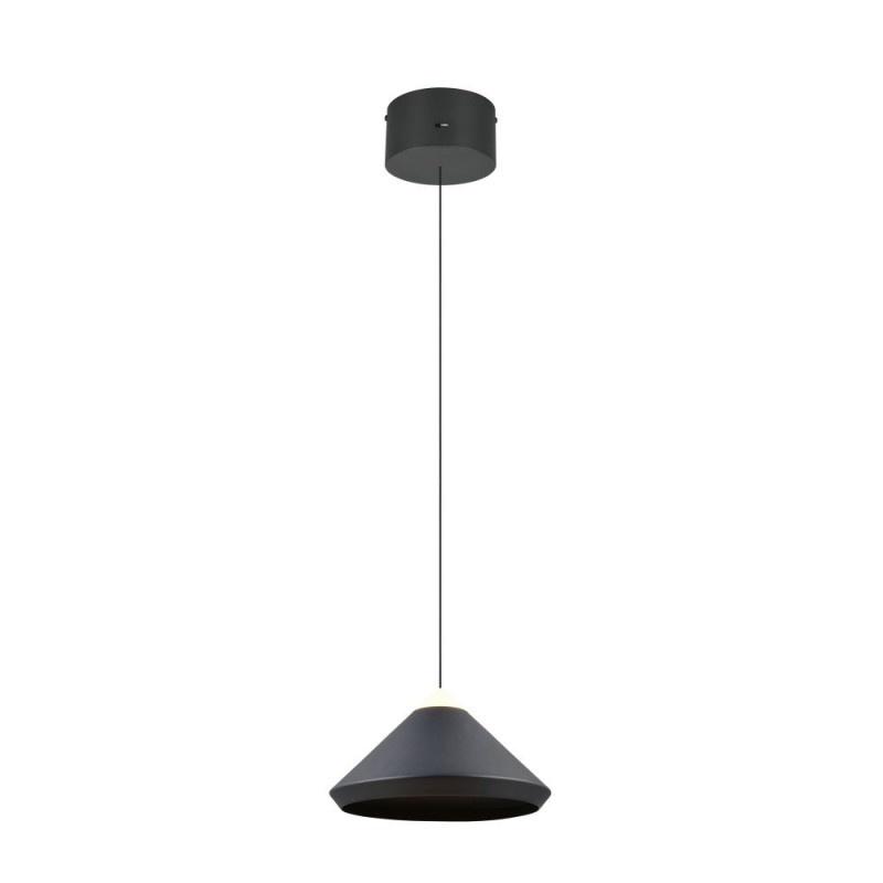 Trio-336219132 - Laguna - Matt Black CCT Pendant ∅ 30 cm