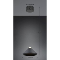 Laguna - Matt Black CCT Pendant ∅ 30 cm