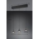 Trio-337010332 - Romeo - Matt Black 3 Light CCT over Island Fitting