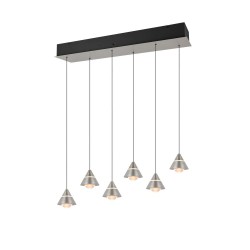 Romeo - Matt Nickel 6 Light CCT over Island Fitting