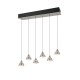 Trio-337010607 - Romeo - Matt Nickel 6 Light CCT over Island Fitting