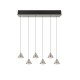Trio-337010607 - Romeo - Matt Nickel 6 Light CCT over Island Fitting