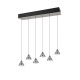 Trio-337010607 - Romeo - Matt Nickel 6 Light CCT over Island Fitting