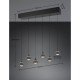 Trio-337010632 - Romeo - Matt Black 6 Light CCT over Island Fitting