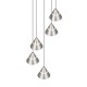 Trio-337030507 - Romeo - Matt Nickel 5 Light CCT Cluster Pendant