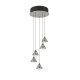 Trio-337030507 - Romeo - Matt Nickel 5 Light CCT Cluster Pendant