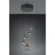 Trio-337030532 - Romeo - Matt Black 5 Light CCT Cluster Pendant