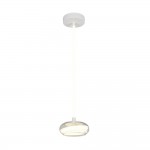 Tarsia - White LED Pendant with Clear Glass Ø 21.5 cm