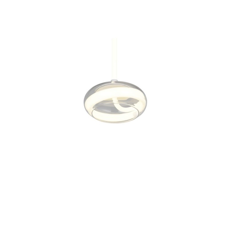 Trio-337810131 - Tarsia - White LED Pendant with Clear Glass Ø 21.5 cm