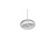 Trio-337810131 - Tarsia - White LED Pendant with Clear Glass Ø 21.5 cm