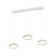Trio-337810331 - Tarsia - White 3 Light LED over Island Fitting with Clear Glass