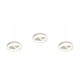 Trio-337810331 - Tarsia - White 3 Light LED over Island Fitting with Clear Glass