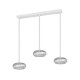 Trio-337810331 - Tarsia - White 3 Light LED over Island Fitting with Clear Glass