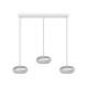 Trio-337810331 - Tarsia - White 3 Light LED over Island Fitting with Clear Glass
