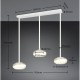 Trio-337810331 - Tarsia - White 3 Light LED over Island Fitting with Clear Glass