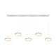 Trio-337810531 - Tarsia - White 5 Light LED over Island Fitting with Clear Glass