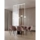 Trio-337810531 - Tarsia - White 5 Light LED over Island Fitting with Clear Glass