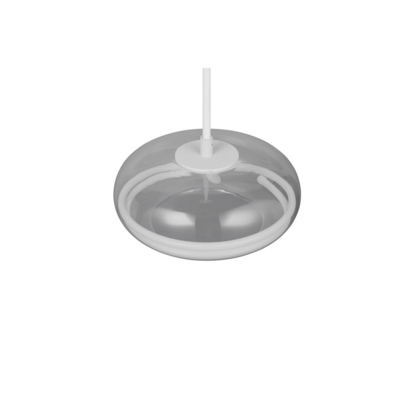 Trio-337819131 - Tarsia - White LED Pendant with Clear Glass Ø 40 cm