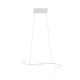 Trio-337910231 - Napoli - Matt White CCT over Island Fitting with White Glass Shade