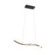 Trio-337910232 - Napoli - Matt Black CCT over Island Fitting with White Glass Shade