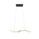 Trio-337910232 - Napoli - Matt Black CCT over Island Fitting with White Glass Shade