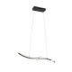 Trio-337910232 - Napoli - Matt Black CCT over Island Fitting with White Glass Shade