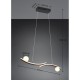 Trio-337910232 - Napoli - Matt Black CCT over Island Fitting with White Glass Shade