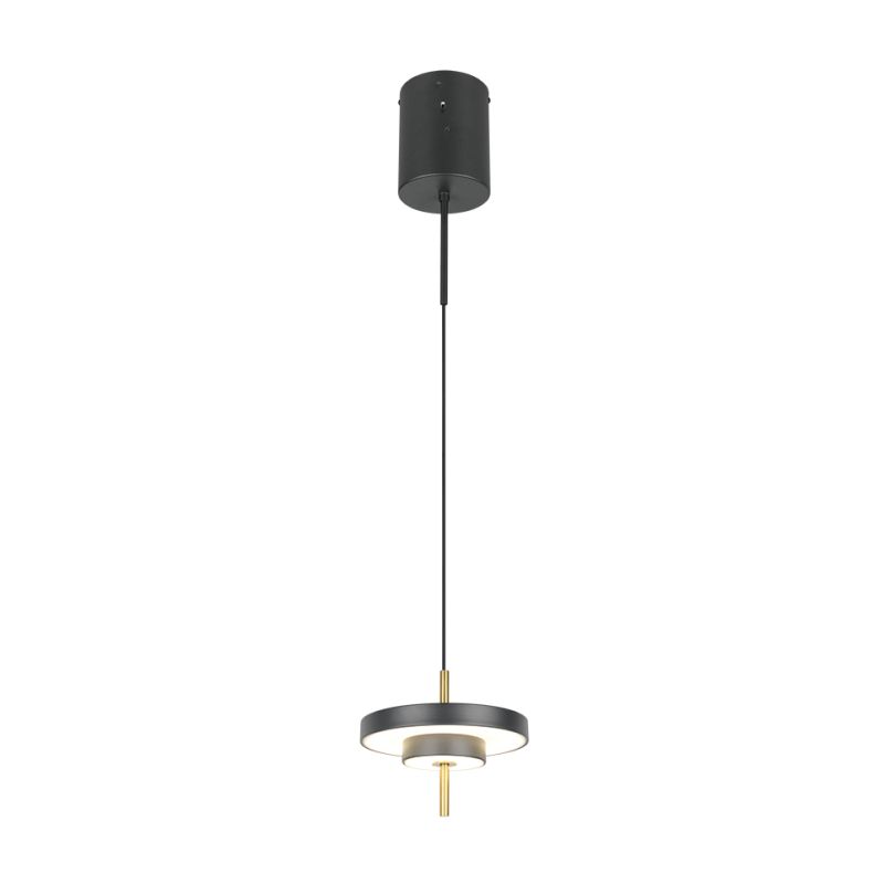 Trio-340210180 - Keaton - Black & Gold CCT Pendant Ø 20 cm