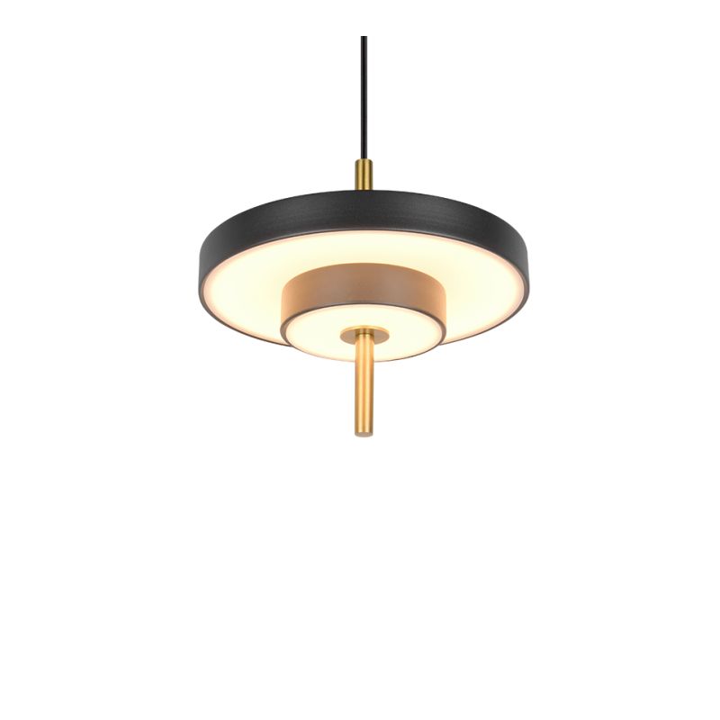 Trio-340210180 - Keaton - Black & Gold CCT Pendant Ø 20 cm
