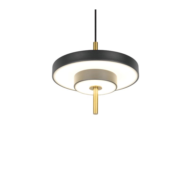 Trio-340210180 - Keaton - Black & Gold CCT Pendant Ø 20 cm