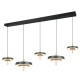 Trio-340210580 - Keaton - Black & Gold over Island CCT Fitting