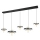 Trio-340210580 - Keaton - Black & Gold over Island CCT Fitting