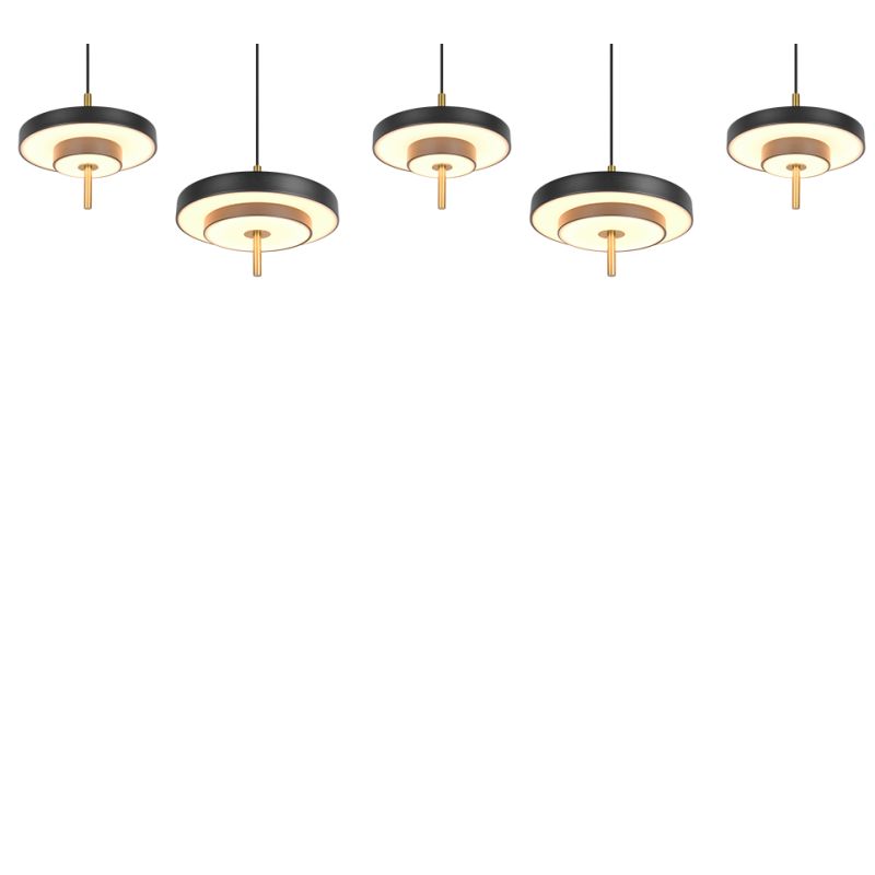 Trio-340210580 - Keaton - Black & Gold over Island CCT Fitting