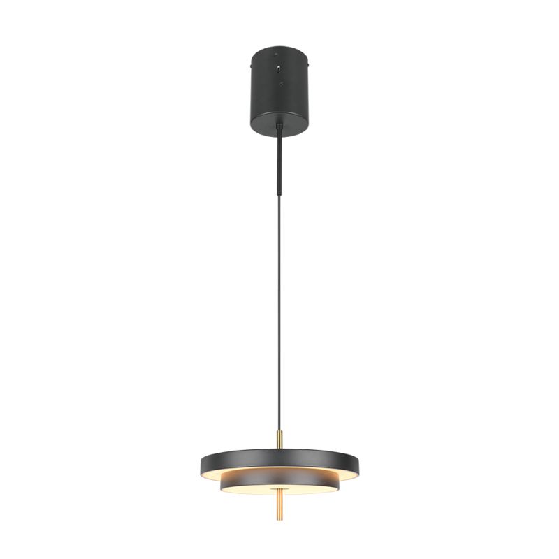 Trio-340219180 - Keaton - Black & Gold CCT Pendant Ø 40 cm