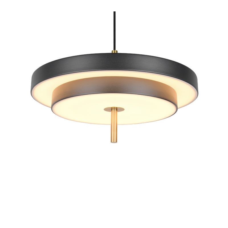Trio-340219180 - Keaton - Black & Gold CCT Pendant Ø 40 cm