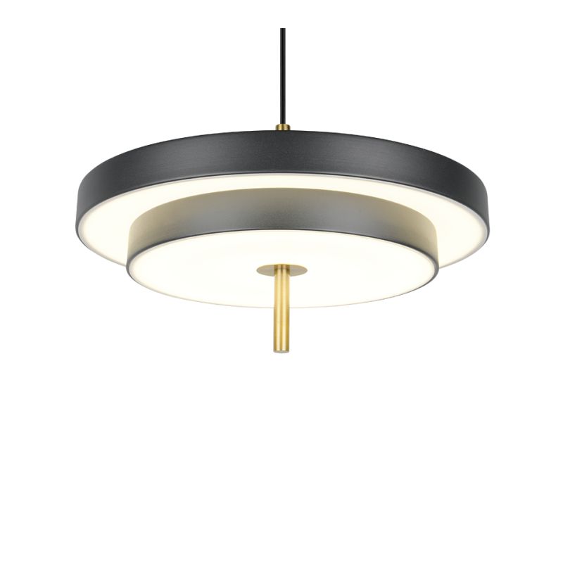Trio-340219180 - Keaton - Black & Gold CCT Pendant Ø 40 cm