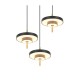 Trio-340230380 - Keaton - Black & Gold 3 Light CCT Cluster Pendant
