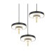 Trio-340230380 - Keaton - Black & Gold 3 Light CCT Cluster Pendant
