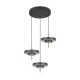 Trio-340230380 - Keaton - Black & Gold 3 Light CCT Cluster Pendant
