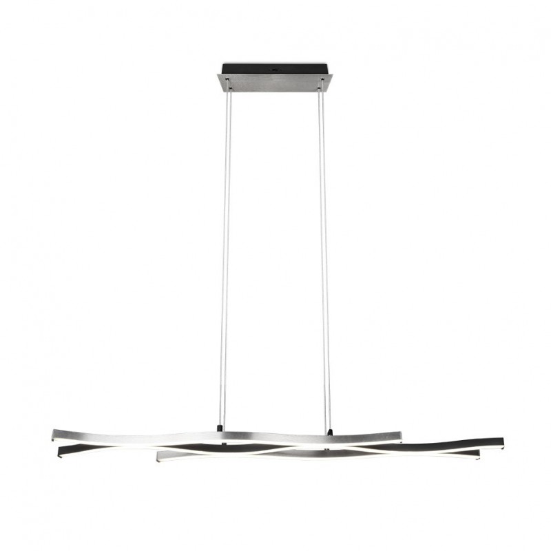 Trio-341210305 - Blaze - Brushed Aluminium & Black CCT over Island Fitting