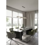 Blaze - Brushed Aluminium & Black CCT over Island Fitting Blaze - Brushed Aluminium & Black CCT over Island Fitting