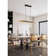 - Kerala - Wooden & Matt Black Linear Profile Trio-341610132 - Kerala - Wooden & Matt Black Linear Profile